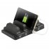 Quickly charge up to 4 handheld devices at the same time with the high power 4 USB port charging station  