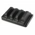 Quickly charge up to 4 handheld devices at the same time with the high power 4 USB port charging station  