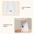 Quiet Desk Fan  3600mAh Portable Table Fan  LED Battery Level Display Desk Fan With Night Light  5 Speeds Strong Air And 90   Adjustable Tilt Fan White