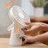 Quiet Desk Fan  3600mAh Portable Table Fan  LED Battery Level Display Desk Fan With Night Light  5 Speeds Strong Air And 90   Adjustable Tilt Fan White