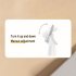 Quiet Desk Fan  3600mAh Portable Table Fan  LED Battery Level Display Desk Fan With Night Light  5 Speeds Strong Air And 90   Adjustable Tilt Fan White