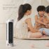 Quiet Desktop Tower Fans Portable Bladeless USB Rechargeable Desk Fan Air Conditioner For Summer Cooling green