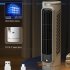 Quiet Desktop Tower Fans Portable Bladeless USB Rechargeable Desk Fan Air Conditioner For Summer Cooling green