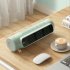 Quiet Desktop Tower Fans Portable Bladeless USB Rechargeable Desk Fan Air Conditioner For Summer Cooling green