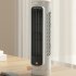 Quiet Desktop Tower Fans Portable Bladeless USB Rechargeable Desk Fan Air Conditioner For Summer Cooling green