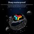 Qx5 Smart Watch 1 96 Inch Fitness Smart Watch Heart Rate Blood Oxygen Sleep Monitor Black with Black Silicone