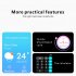 Qx5 Smart Watch 1 96 Inch Fitness Smart Watch Heart Rate Blood Oxygen Sleep Monitor Black with Black Silicone