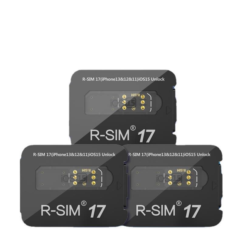 R-sim17 Universal Unlocking  Card  Stickers Special Unlock Card For Ios15 5g Network Let Lock Become No Lock Compatible For Iphone13 black