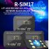 R sim17 Universal Unlocking  Card  Stickers Special Unlock Card For Ios15 5g Network Let Lock Become No Lock Compatible For Iphone13 black