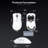 R1 Gaming Mouse Desktop Mouse with Adjustable DPI Wireless Wired Connection Modes Lightweight Gaming Mouse Black