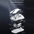 R1 Gaming Mouse Desktop Mouse with Adjustable DPI Wireless Wired Connection Modes Lightweight Gaming Mouse White