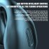 R15 Bone Conduction Headset Bluetooth 5 3 Clip on Earphone Intelligent Noise cancelling Headphones black