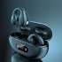 R15 Bone Conduction Headset Bluetooth 5 3 Clip on Earphone Intelligent Noise cancelling Headphones black