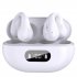 R15 Bone Conduction Headset Bluetooth 5 3 Clip on Earphone Intelligent Noise cancelling Headphones White