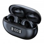 R15 Bone Conduction Headset Bluetooth 5.3 Clip-on Earphone Intelligent Noise-cancelling Headphones black