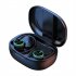 R201 Bluetooth Headset Digital Display Stereo Hifi Music Earphone Ear hook Business Sports Headphones White