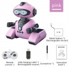 R22 Rc Robot Interlligent Interactive Cady Wish Programming Gesture Control Robot Music Tough Robot Gift For Kids pink