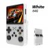 R36S Retro Handheld Game Console 3 5 Inch IPS Screen 3500mAh Rechargeable Battery Video Games System White 64GB
