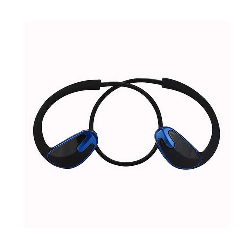 R8 Bluetooth Earphones Neckband Sport Headphones with Mic Wireless Stereo Bluetooth Headset Built-in 180mAh Battery dark blue