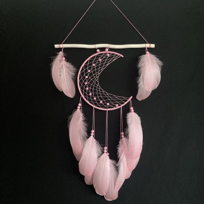 Wall Hanging Dream Catchers With Natural Feathers Wood Stick Wind Chimes Home Craft For Wall Hanging Home Decoration 