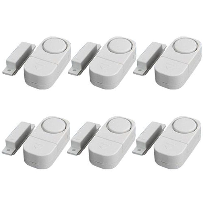 MECO(TM) Wireless Home Doors Windows Security Entry Alarm System - EASY to install FREE BATTIRES!! (Pack of 6)