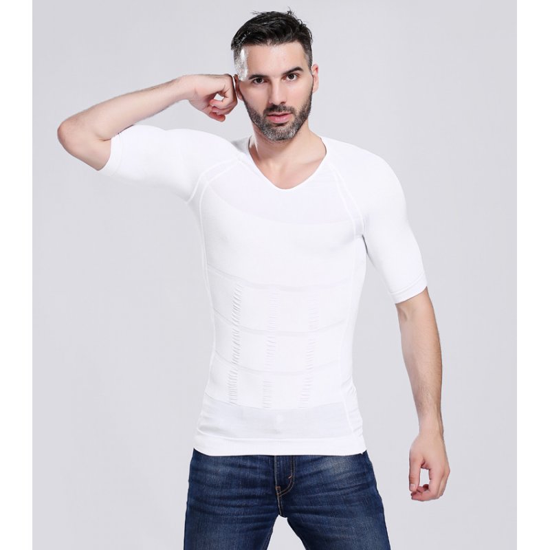 RAIFU International Tv Men Body Shaping Clothes Sports Short Sleeve T-shirt
