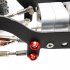 RBR C 8Pcs set Head Metal Bolt Gasket for WPL C14 C24 C34 C44 MN model RC Car Alloy Aluminium Countersunk Washer Silver