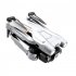 RC Aircraft 4k Obstacle Avoidance 360 Degree Rollover Optical Flow Dual Camera 4 Shaft RC Drone Gray 3 Batteries