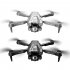 RC Aircraft 4k Obstacle Avoidance 360 Degree Rollover Optical Flow Dual Camera 4 Shaft RC Drone Gray 3 Batteries