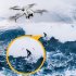 RC Aircraft 4k Obstacle Avoidance 360 Degree Rollover Optical Flow Dual Camera 4 Shaft RC Drone Gray 3 Batteries