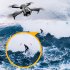 RC Aircraft 4k Obstacle Avoidance 360 Degree Rollover Optical Flow Dual Camera 4 Shaft RC Drone Black 2 Batteries