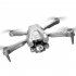 RC Aircraft 4k Obstacle Avoidance 360 Degree Rollover Optical Flow Dual Camera 4 Shaft RC Drone Gray 2 Batteries