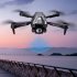 RC Aircraft 4k Obstacle Avoidance 360 Degree Rollover Optical Flow Dual Camera 4 Shaft RC Drone Black 2 Batteries