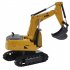 RC Alloy Construction Car Digger 6 CH Alloy Excavator Crane RC Construction Vehicle Toys Alloy Car Model English packaging 1 24