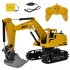 RC Alloy Construction Car Digger 8 CH Alloy Excavator 1 24 RC Construction Vehicle Toys Alloy Car Model As shown 1 24