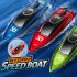 RC Boat For Kids 2 4GHZ Racing Boats 5km h Remote Control Speedboat Summer Water Toys For Boys Girls Gifts A red