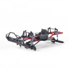 RC Car 275mm Wheelbase Assembled Frame Chassis with Wheels for 1/10 RC Crawler Car SCX10 D90 TF2 MST black