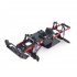 RC Car 275mm Wheelbase Assembled Frame Chassis with Wheels for 1 10 RC Crawler Car SCX10 D90 TF2 MST black