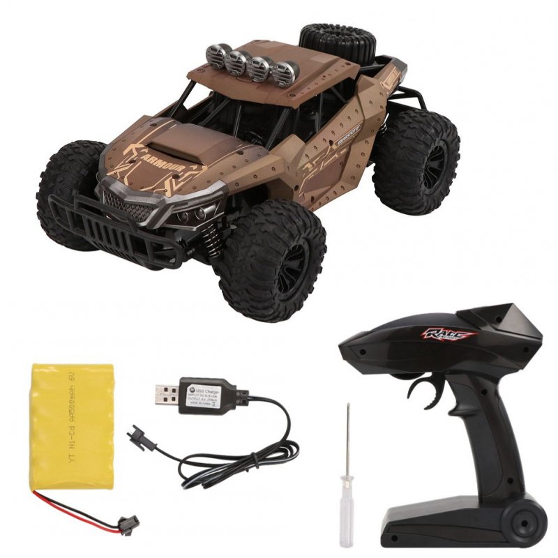 RC Car HQ1803 1/18 2.4G 4WD Off-Road High Speed Racing Car Climbing Remote Control Electric Off Road Truck brown_standard