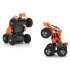 RC Customizable 6 Wheeled Car uses 2 4GHz Frequency to be able to reach distances of 80 to 100 Meters
