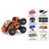 RC Customizable 6 Wheeled Car uses 2 4GHz Frequency to be able to reach distances of 80 to 100 Meters
