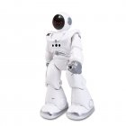 RC Dancing Robot Intelligent Programing Automatic Presentation Gesture Sensor Singing Remote Control Robot For Boys Girls Birthday Christmas New Year Gifts silver white