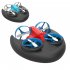 RC Drone Altitude Hold Headless Mode 3 in 1 Sea Land Air Mode RC Mini Quadcopter Red