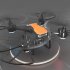 RC Drone Fixed Height Aerial Photography Remote Control Aircraft DIY Assembled Drone Black Orange   B