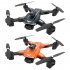 RC Drone HD Dual Camera Aerial Photography Long Endurance Obstacle Avoidance Folding Remote Control Quadcopter Black A