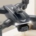 RC Drone HD Dual Camera Aerial Photography Long Endurance Obstacle Avoidance Folding Remote Control Quadcopter Black A