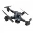 RC Drone HD Dual Camera Aerial Photography Long Endurance Obstacle Avoidance Folding Remote Control Quadcopter Black A