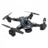 RC Drone HD Dual Camera Aerial Photography Long Endurance Obstacle Avoidance Folding Remote Control Quadcopter Black A