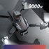 RC Drone Optical Flow Fixed 360 Degree Obstacle Avoidance Headless Mode RC Quadcopter Long Battery Life Gray