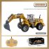 RC Excavator 4 Channel Remote Control Bulldozer Electric Engineering Vehicle Model Toys For Boys Girls Birthday Christmas Gifts JH74 1D as shown
